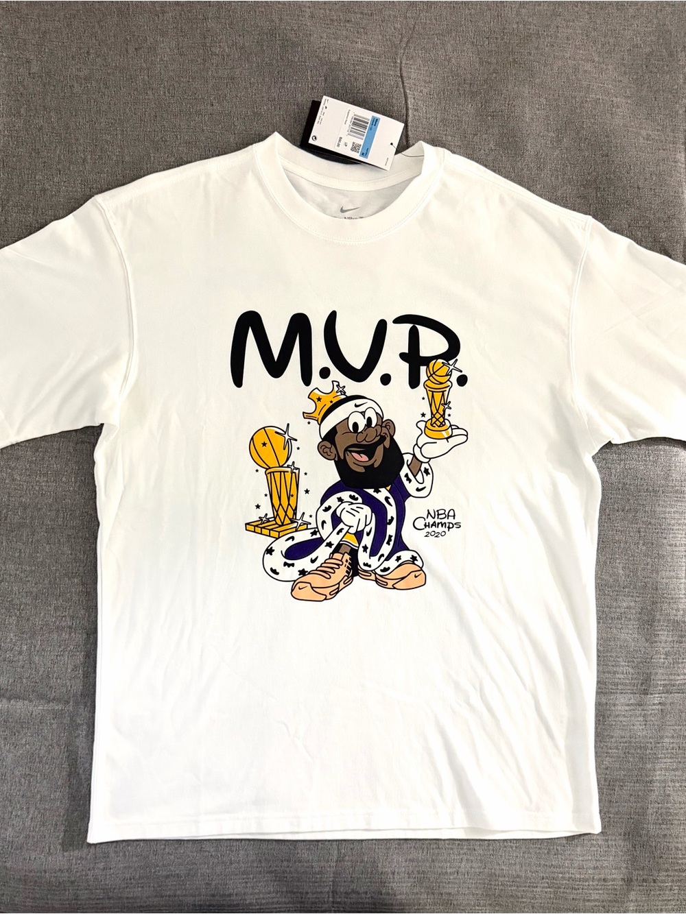 White Nike M.V.P. Graphic Short Sleeve Tee